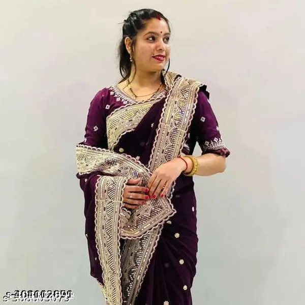 New_Superhit_Trending_Embroidered_Cotton_Thread_Sequins_Work_Designer_Saree