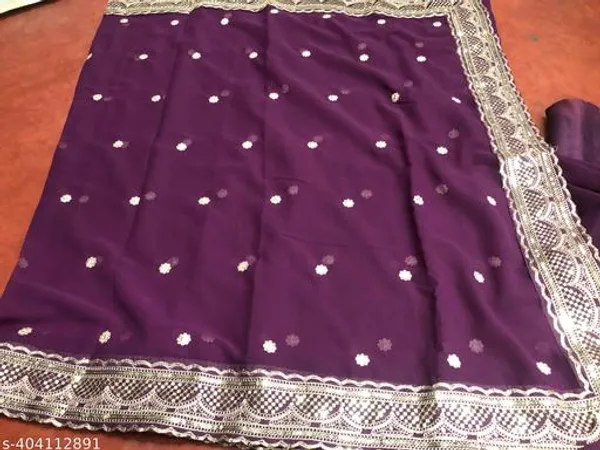 New_Superhit_Trending_Embroidered_Cotton_Thread_Sequins_Work_Designer_Saree