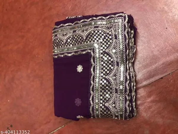New_Superhit_Trending_Embroidered_Cotton_Thread_Sequins_Work_Designer_Saree