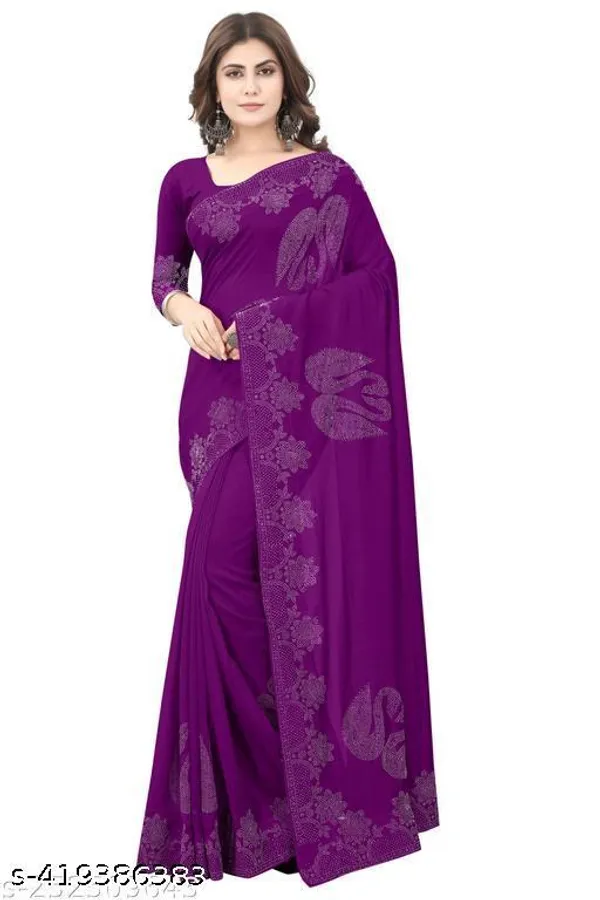 Diamond_Work_Fashionable_Trendy_Saree_2
