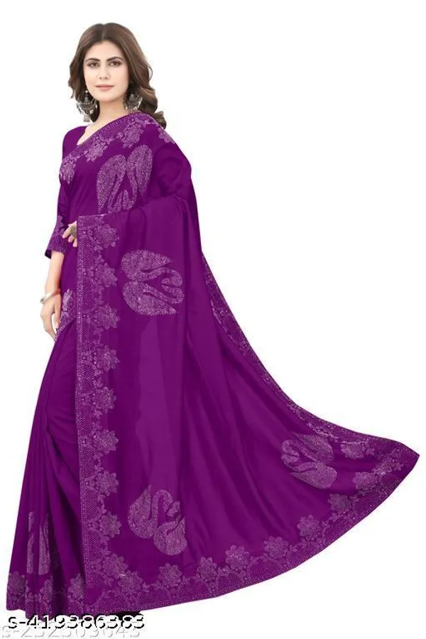 Diamond_Work_Fashionable_Trendy_Saree_2