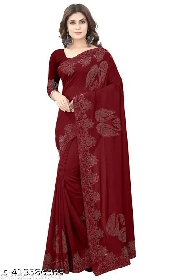 Diamond_Work_Fashionable_Trendy_Saree_2