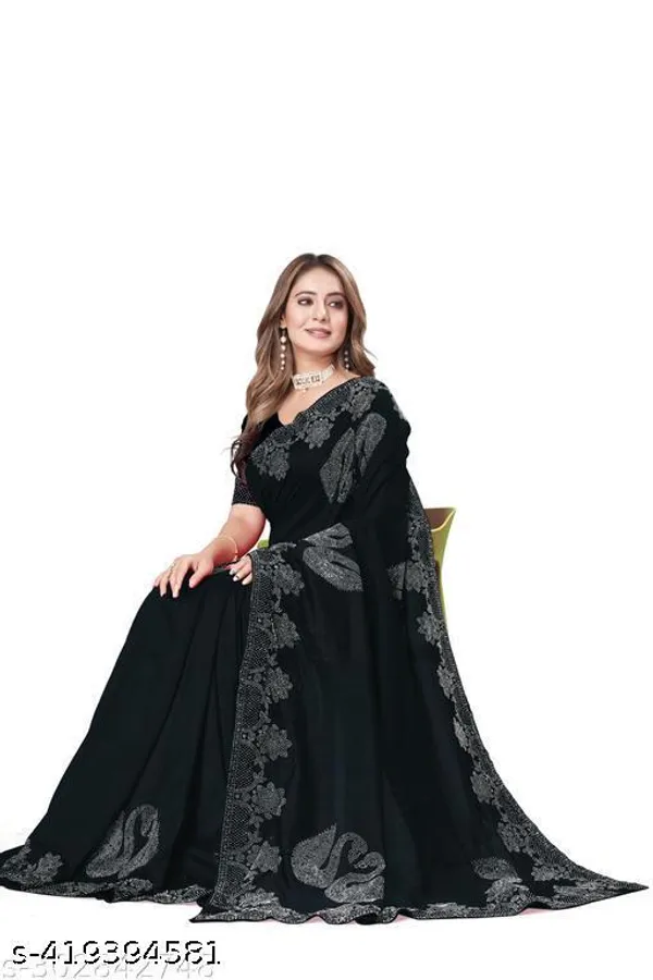 Diamond_Work_Fashionable_Trendy_Saree_2