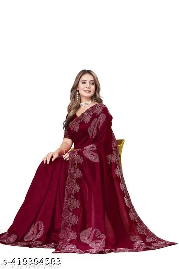 Diamond_Work_Fashionable_Trendy_Saree_2