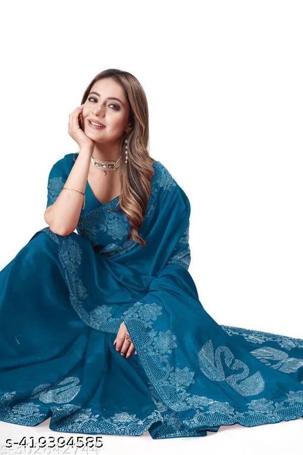 Diamond_Work_Fashionable_Trendy_Saree_2