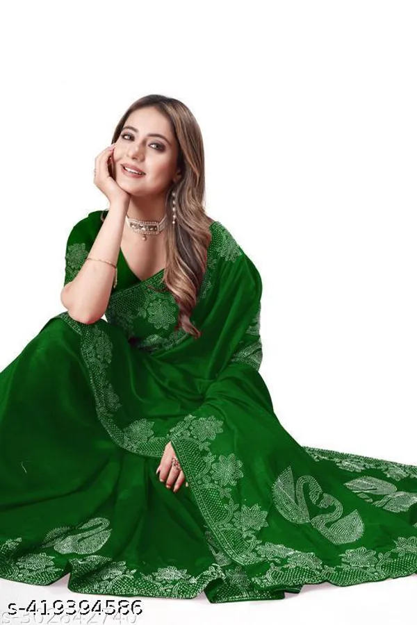 Diamond_Work_Fashionable_Trendy_Saree_2