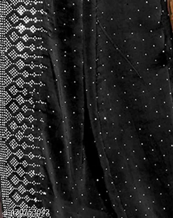Looootnest_Mehendi_Colour_Georgette_Designer_Saree_With_Stone_Work_With_Unstiched_Blouse_Peace_For_Women_And_Girls