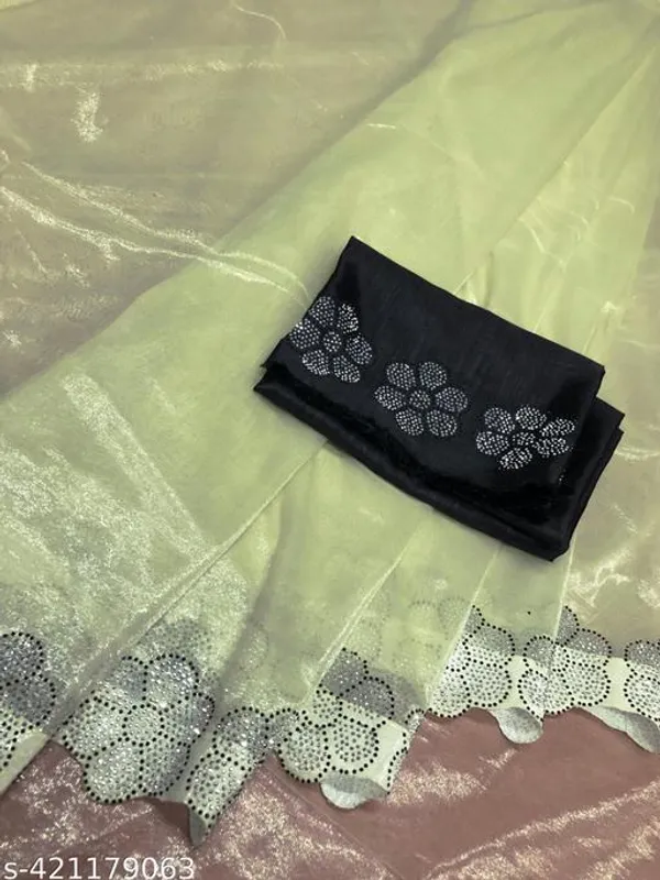 Zimmy_Choo_Type_Designer_Green_Colour_Party_Wear_Saree_With_Hand_Work_Lace