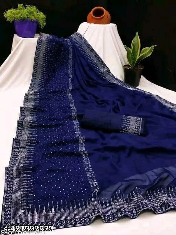 Hot_Fix_Daimond_Work_Saree