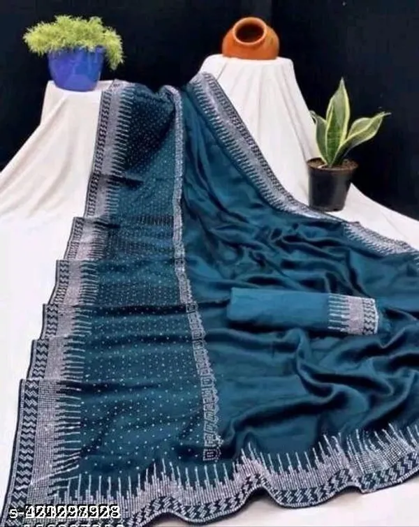 Hot_Fix_Daimond_Work_Saree