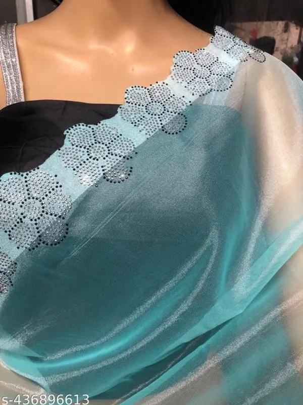 Beautiful_Designer_Jimmy_Choo_Type_Organza_Super_Net_Silk_Saree_Swarovski_Crystal_With_Diamond_Work_And_Blouse_Diamond_Lace