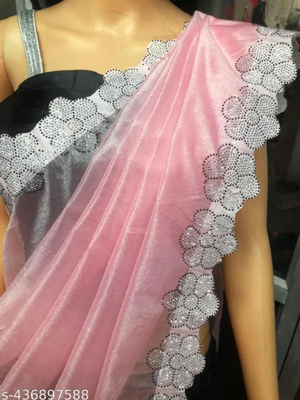 Beautiful_Designer_Jimmy_Choo_Type_Organza_Super_Net_Silk_Saree_Swarovski_Crystal_With_Diamond_Work_And_Blouse_Diamond_Lace