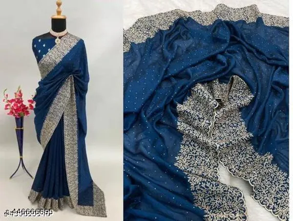 Heavy_Goldan_Embroidery_Work_With_Full_Silver_Stone_Work_Beautifull_Saree