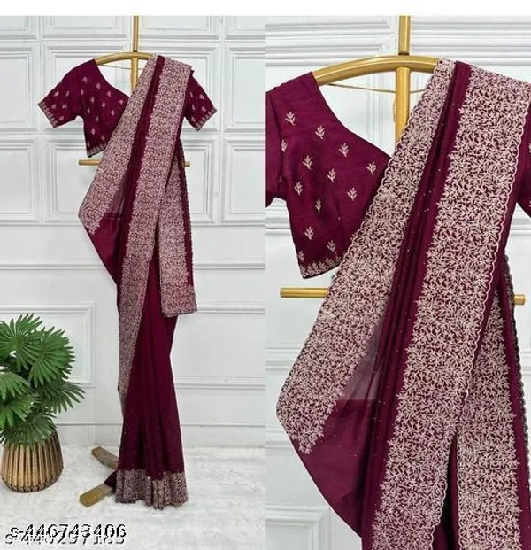 Bollywood_High_Quality_Heavy_Blooming_Vichiitra_Silk_With_Zari_Embroidery_Work_Srone_Work_Saree