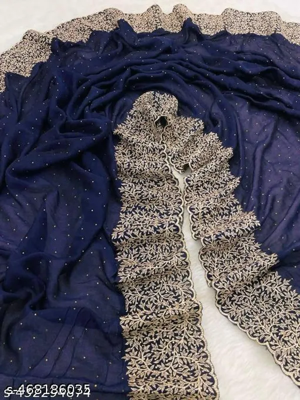 Designer_Premium_Georgette_Chiffon_Silk_Embroidery_Thread_Work_Saree_Zari_Stone_Work_Saree_For_Wedding_Bollywood_Saree