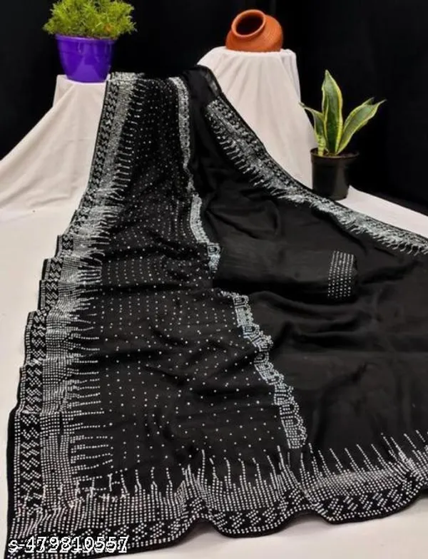Diamond_Work_Fashionable_Trendy_Saree_1