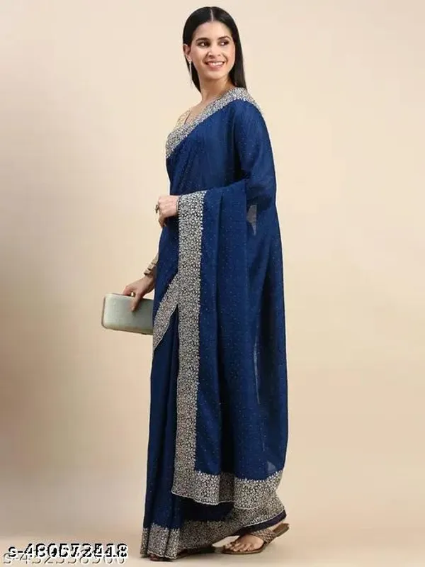 Womens_Stone_Work_Saree_Flower_Design_Wedding_Saree_Festival_Saree_Party_Saree_For_Women