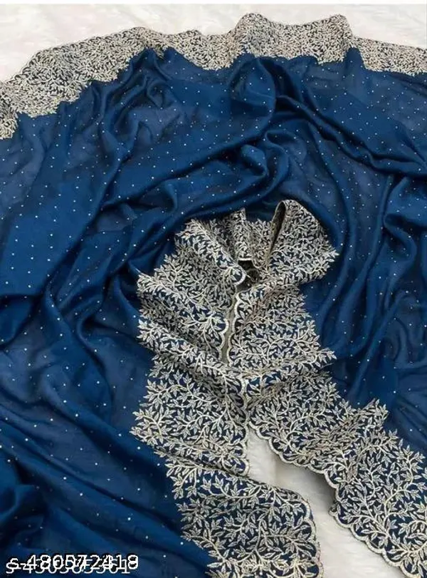 Womens_Stone_Work_Saree_Flower_Design_Wedding_Saree_Festival_Saree_Party_Saree_For_Women