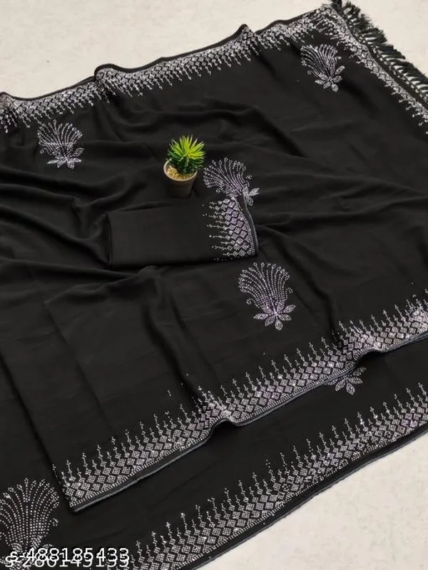 Fashion_Soft_Georgette_With_Siroski_Diamonds_Work_Wedding_Creation_Party_Wear_Saree