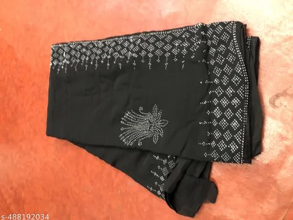 New_Designer_Diamond_Worked_Georgette_Saree_For_Party_And_All_Occasions