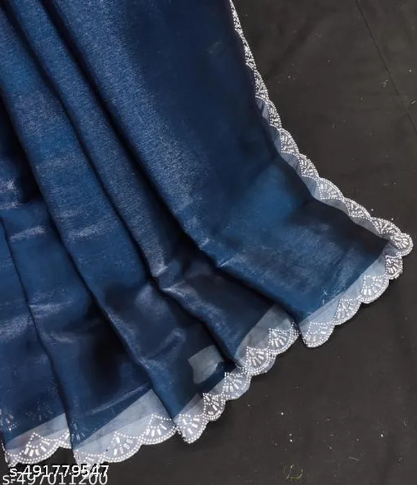 Super_Trendy_Fabrics_Jimmi_Choo_Saree_With_Organza_Blouse_Piece