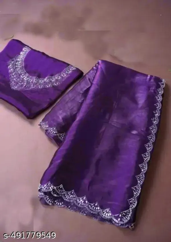 Super_Trendy_Fabrics_Jimmi_Choo_Saree_With_Organza_Blouse_Piece