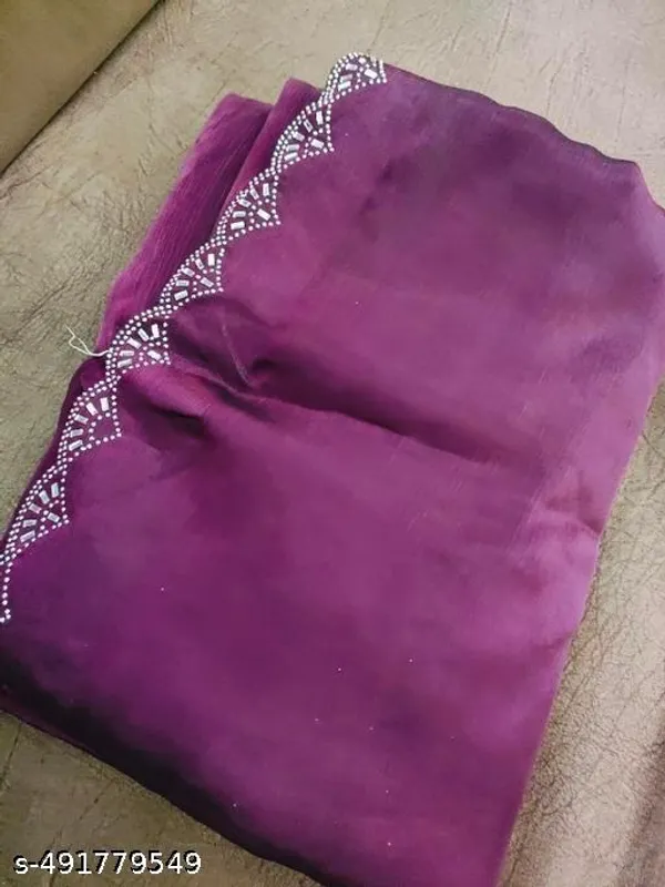 Super_Trendy_Fabrics_Jimmi_Choo_Saree_With_Organza_Blouse_Piece