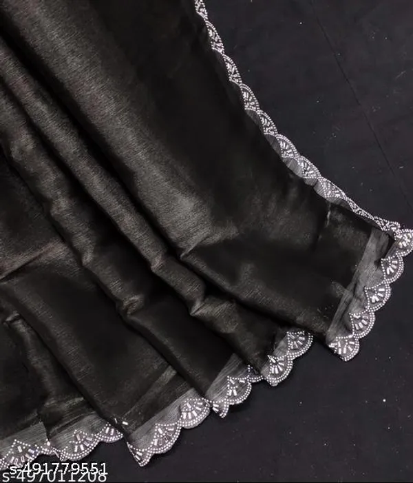 Super_Trendy_Fabrics_Jimmi_Choo_Saree_With_Organza_Blouse_Piece