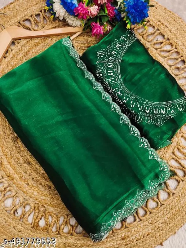 Super_Trendy_Fabrics_Jimmi_Choo_Saree_With_Organza_Blouse_Piece