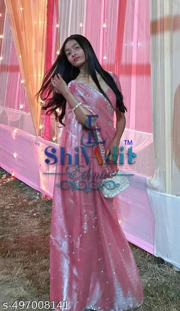 Barbari_Shiny_Stone_And_Diamond_Work_Saree_With_Blouse
