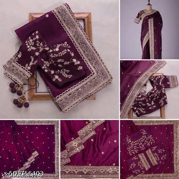 Purple_Color_Embroidered_Saree_With_Blouse_Saree_For_Women_Fancy_Saree_For_Women_Bollywood_Designer_Party_Wear_Wedding_Festive_Saree_Sari_For_Women_With_Stylish_Blouse