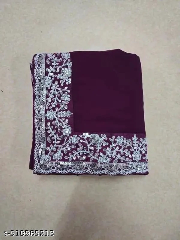 Stunning_Purple_Georgette_Saree_With_Designer_Embroidered_Border_Purple_Georgette_Saree_Designer_Saree_Partywear_Saree_Embroidered_Border_Saree_Lightweight_Saree_Elegant_Purple_Saree_Festive_Wear_Saree_Wedding_Saree_For_Women