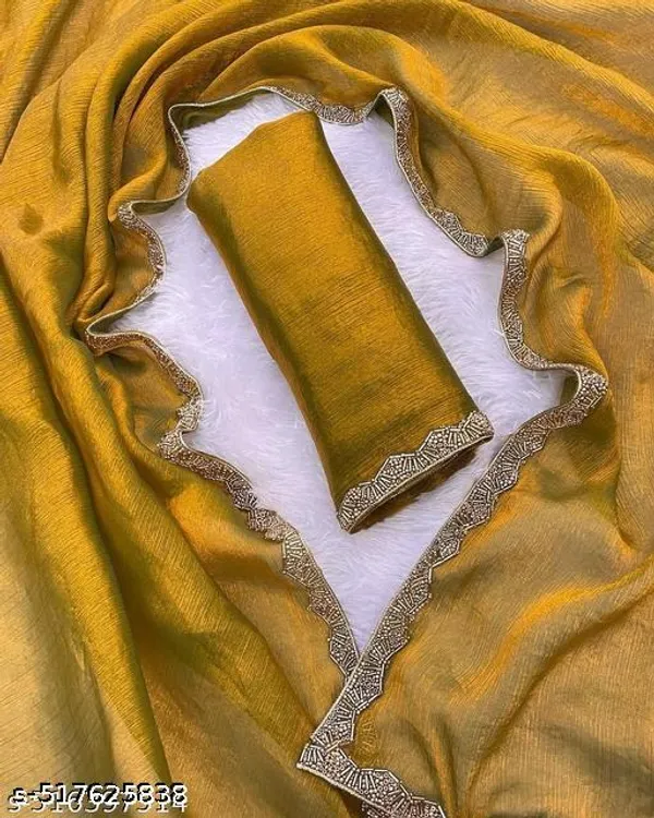 Gold_Rama_Green_Two_Tone_Soft_Fancy_Chiffon_Silk_Designer_Saree_With_Beads_Stones_Gumming_Lace_Border_Embellished_Partywear_Wedding_Sari_For_Festivals_Marriage_Gatherings_6_3_Meter_Length_Including_Running_Blouse_Piece_Lace_Work_Bollywood_Inspired_Trending_Viral_Hit