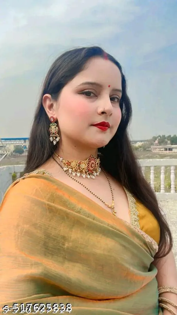 Gold_Rama_Green_Two_Tone_Soft_Fancy_Chiffon_Silk_Designer_Saree_With_Beads_Stones_Gumming_Lace_Border_Embellished_Partywear_Wedding_Sari_For_Festivals_Marriage_Gatherings_6_3_Meter_Length_Including_Running_Blouse_Piece_Lace_Work_Bollywood_Inspired_Trending_Viral_Hit