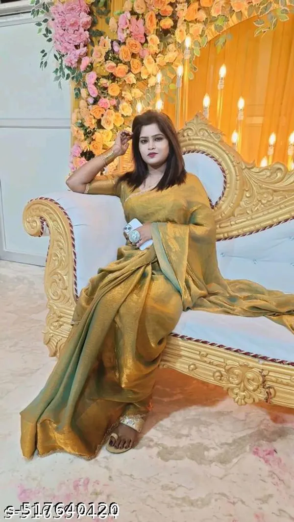 Gold_Rama_Green_Two_Tone_Soft_Fancy_Chiffon_Silk_Designer_Saree_With_Beads_Stones_Gumming_Lace_Border_Embellished_Partywear_Wedding_Sari_For_Festivals_Marriage_Gatherings_6_3_Meter_Length_Including_Running_Blouse_Piece_Lace_Work_Bollywood_Inspired_Trending_Viral_Hit