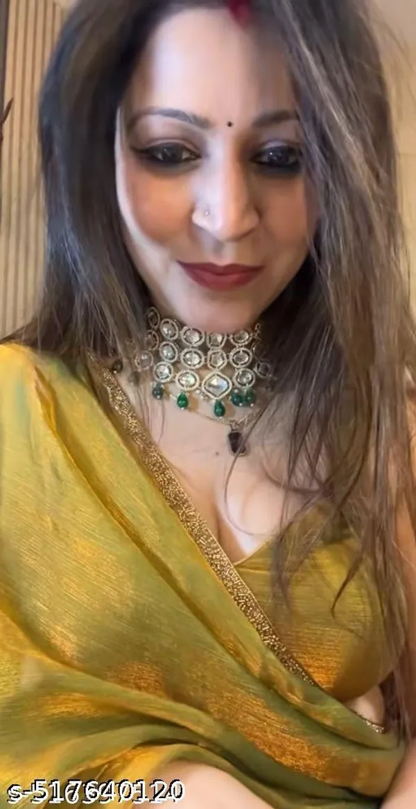 Gold_Rama_Green_Two_Tone_Soft_Fancy_Chiffon_Silk_Designer_Saree_With_Beads_Stones_Gumming_Lace_Border_Embellished_Partywear_Wedding_Sari_For_Festivals_Marriage_Gatherings_6_3_Meter_Length_Including_Running_Blouse_Piece_Lace_Work_Bollywood_Inspired_Trending_Viral_Hit