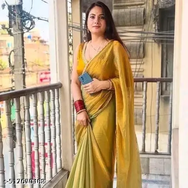 Gold_Rama_Green_Two_Tone_Soft_Fancy_Chiffon_Silk_Designer_Saree_With_Beads_Stones_Gumming_Lace_Border_Embellished_Partywear_Wedding_Sari_For_Festivals_Marriage_Gatherings_6_3_Meter_Length_Including_Running_Blouse_Piece_Lace_Work_Bollywood_Inspired_Trending_Viral_Hit
