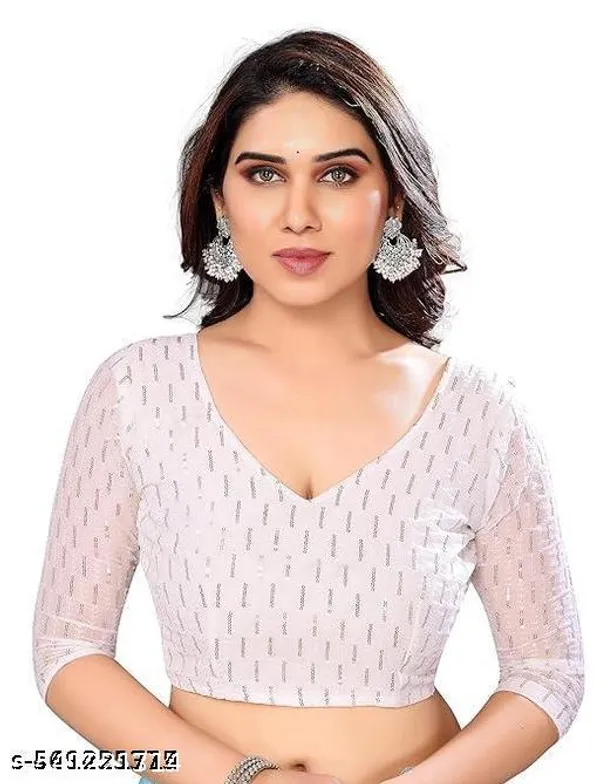 Hot_Fix_Beautiful_Designer_Party_Wear_Georgette_Saree_With_All_Over_Heavy_Beads_Work_And_White_Colour_Heavy_Sequence_Blouse