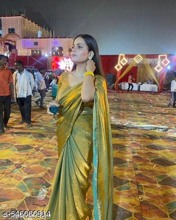 Simiri_Golden_Chiffon_Saree_With_Designer_Fendy_Border_Party_Wear_Lightweight_Saree_For_Women_Festive_Wedding_Special_Saree_Latest_Trending_Saree_Collection_2025