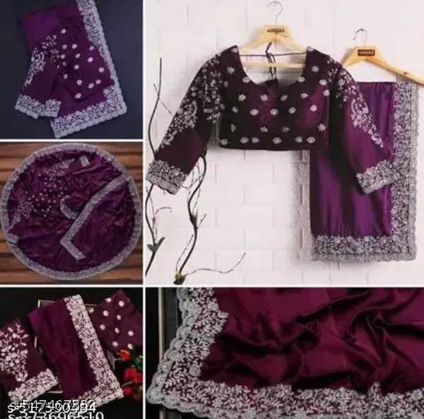 Purple_Sreee_With_Blouse_Saree_For_Women_Trending_Saree_For_Women_Bollywood_Stylish_Fancy_Party_Wear_Wedding_Festive_Bridal_Sari_Saree_For_Women