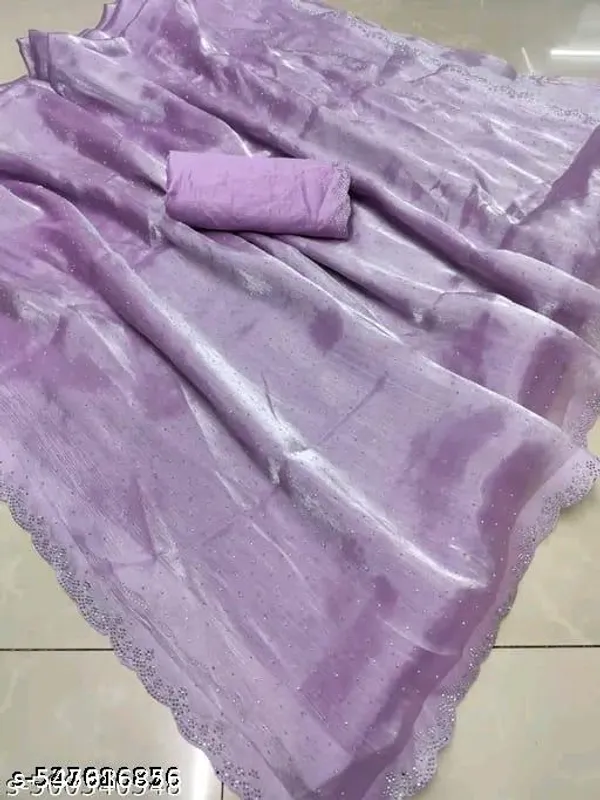 Cute_Baby_Lavender_Very_Soft_Saree_With_Ossam_Qulity