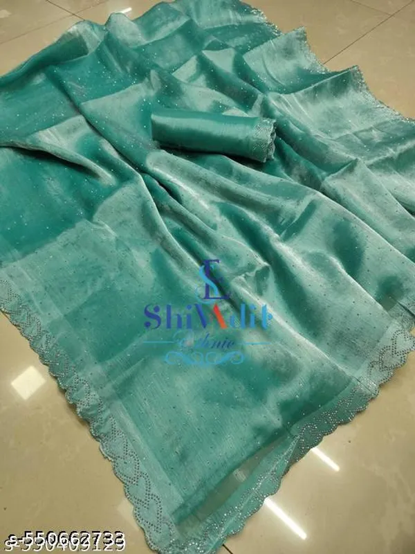 Jimmy_Chu_Organza_Sarees_Designer_Organja_Sarees_Party_Wear_Stone_Saree_New_Collection_Stone_Work_Sarees