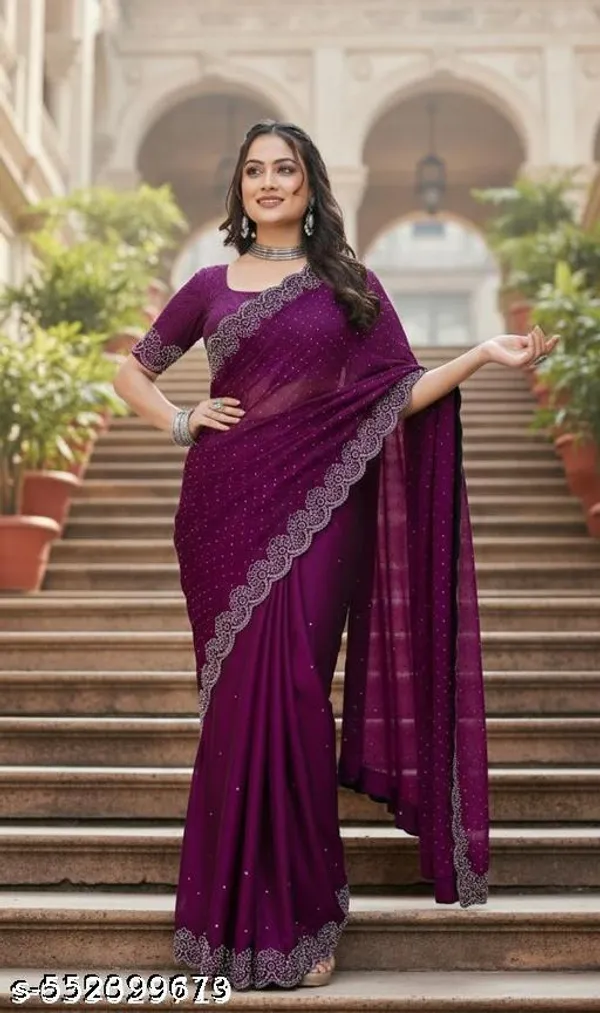 Soft_Georgette_With_Siroski_Daimonds_Work_Wedding_Creation_Party_Wear_Saree