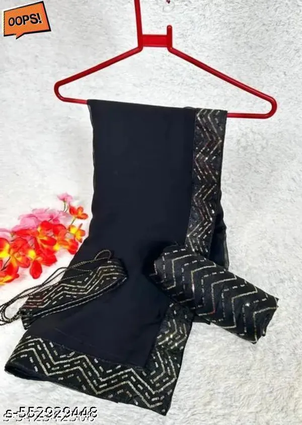 Trending_Designed_Saree_With_Beautiful_Border_Work_And_Blouse