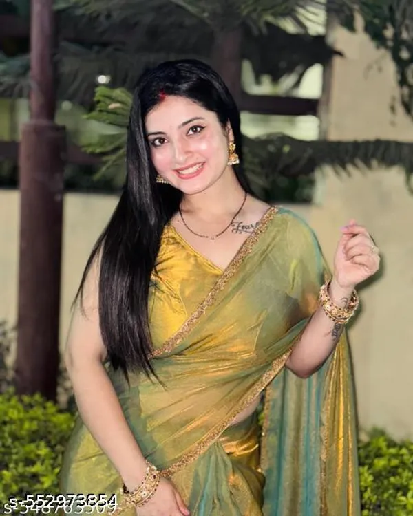 Gold_Rama_Green_Two_Tone_Soft_Fancy_Chiffon_Silk_Designer_Saree_With_Beads_Stones_Gumming_Lace_Border_Embellished_Partywear_Wedding_Sari_For_Festivals_Marriage_Gatherings_6_3_Meter_Length_Including_Running_Blouse_Piece_Lace_Work_Bollywood_Inspired_Trending_Viral