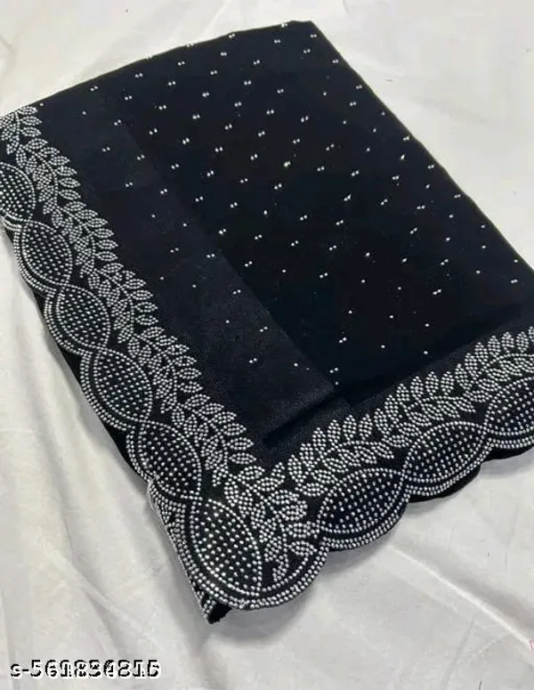 Women_S_Georgette_Handloom_Work_Saree_With_Separate_Blouse_Piece