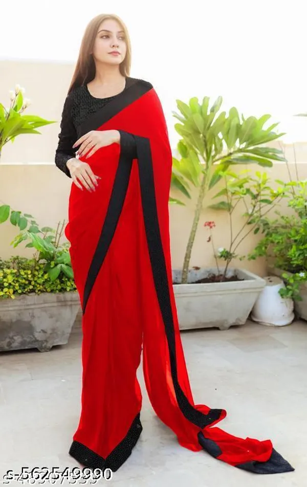 Chiffon_Sarees_Designer_Sarees_Party_Wear_Handwork_Saree_New_Collection_Vichitra_Silk_Saree_New_2025_Chiffon_Saree_Mustard_Saree_Yellow_Saree_For_Haldi_Yellow_Saree_For_Marriage_Function_Plain_Vichitra_Silk_With_Lace_Border_Of_Beautiful_Work