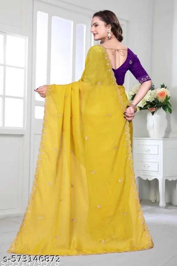 Women_S_Trendy_Crunchy_Rich_Handwork_Saree_Beautiful_Sequence_Blouse_Work_Scalloped_Cut_Work_Border_Piece_Rich_Embroidery_Work_With_Separate_Blouse_Piece