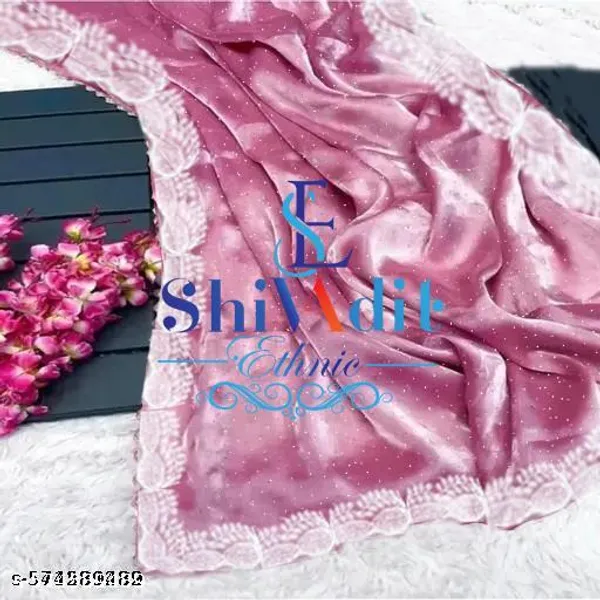 Womens_New_Latest_Bollywood_Fancy_Party_Wear_Premium_Jimmi_Chu_Embelished_Swaroski_Work_With_Fancy_Border_Saree_With_Blouse