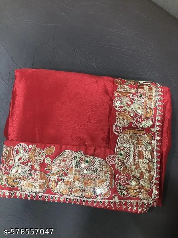 Embroidery_Seqeuence_With_Dori_Embroderied_Fancy_Vichitra_Silk_Saree_With_Unstich_Blouse_Piece_Fancy_Sarees_For_Women_Latest_Design_Fancy_Saree_Soft_Silk_Sarees_Latest_Design_2025_Tussar_Silk_Saree_For_Women_Embroidery_Saree